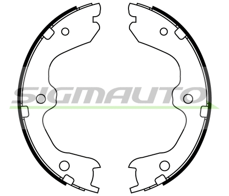 Brake Shoe Set, parking brake (SFA869)