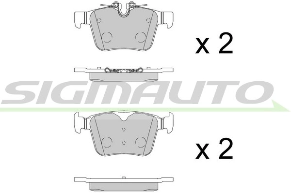 Brake Pad Set, disc brake (SPB885)