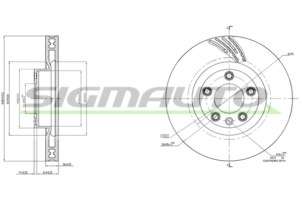 Brake Disc (DBC019VRD)