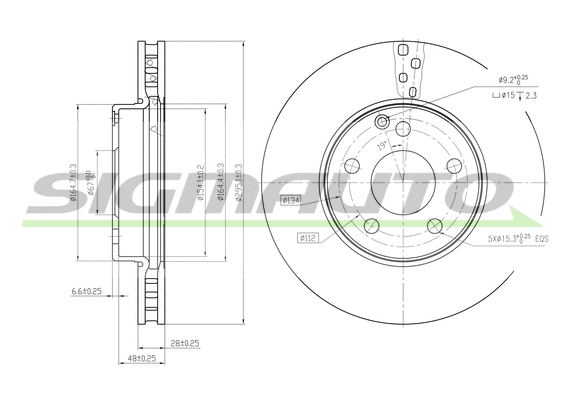 Brake Disc (DBB252V)