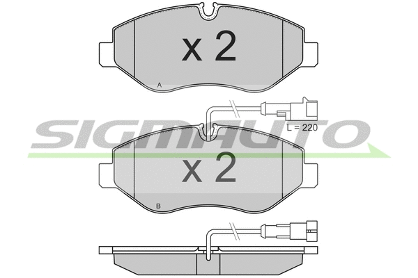 Brake Pad Set, disc brake (SPB334)