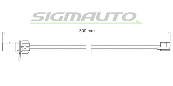 Warning Contact, brake pad wear (WI0935)