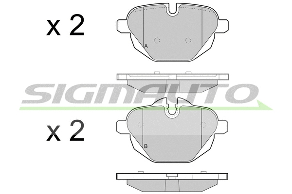 Brake Pad Set, disc brake (SPB449)