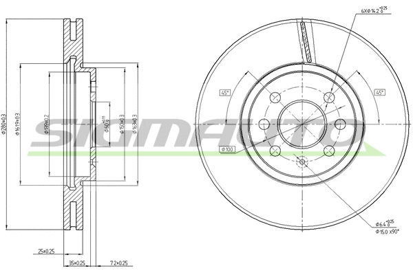 Brake Disc (DBB236V)