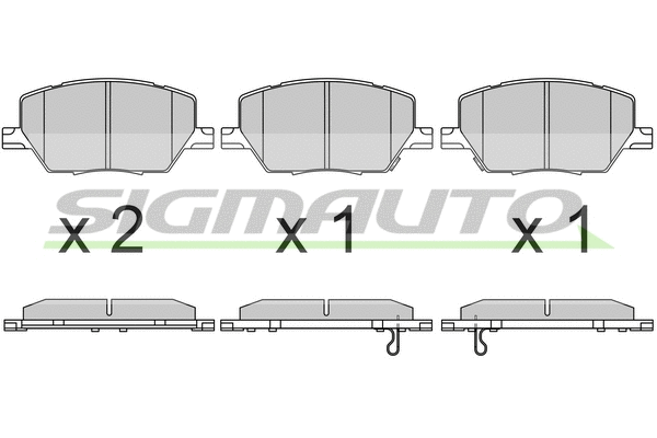 Brake Pad Set, disc brake (SPB657)