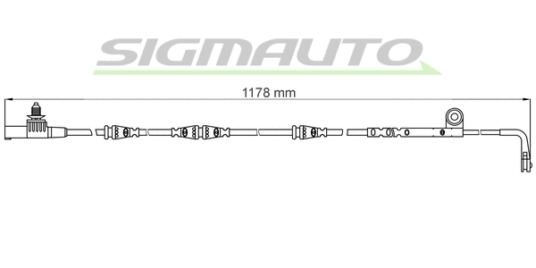 Warning Contact, brake pad wear (WI0629)