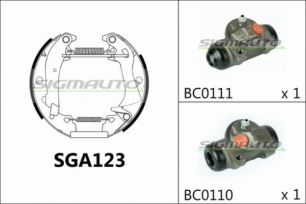 Brake Shoe Set (SGA123)