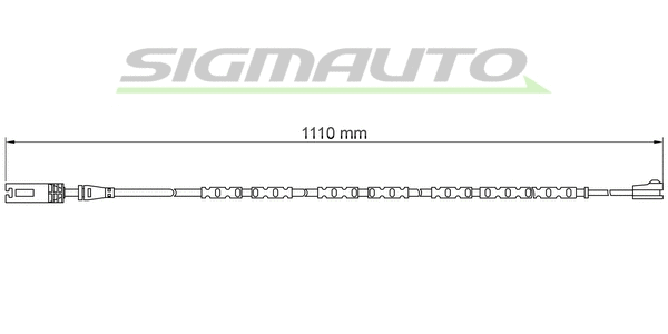 Warning Contact, brake pad wear (WI0691)