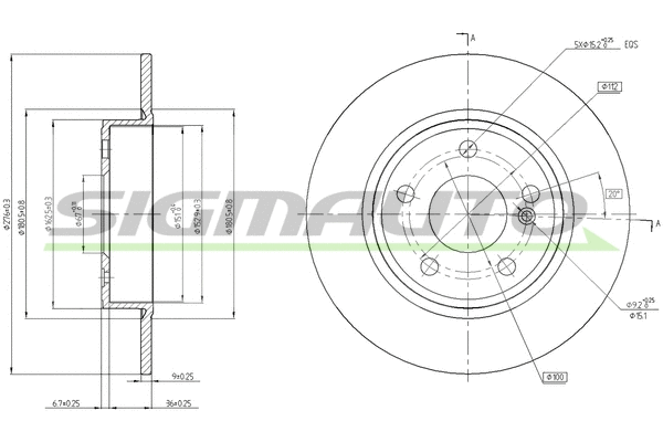Brake Disc (DBC335S)