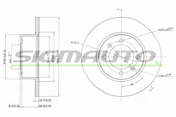 Brake Disc (DBA056S)