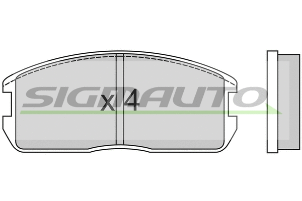Brake Pad Set, disc brake (SPA270)