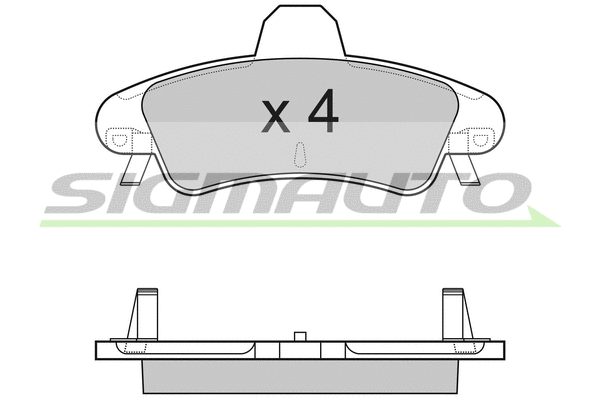 Brake Pad Set, disc brake (SPB188)
