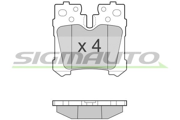 Brake Pad Set, disc brake (SPB463)