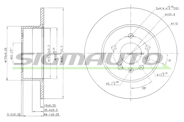 Brake Disc (DBB083S)