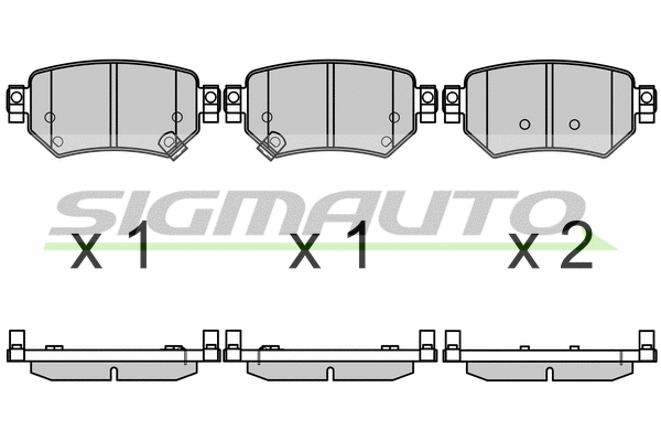 Brake Pad Set, disc brake (SPB707)