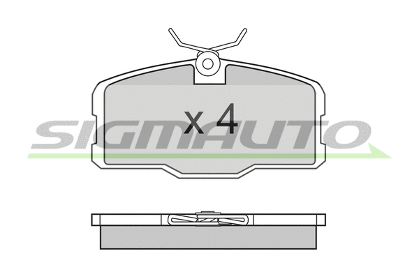 Brake Pad Set, disc brake (SPA317)