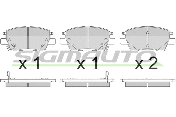 Brake Pad Set, disc brake (SPB817)