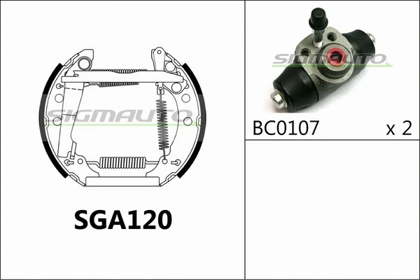 Brake Shoe Set (SGA120)