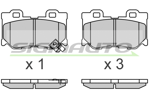 Brake Pad Set, disc brake (SPB711)
