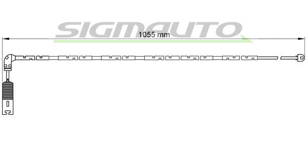 Warning Contact, brake pad wear (WI0611)