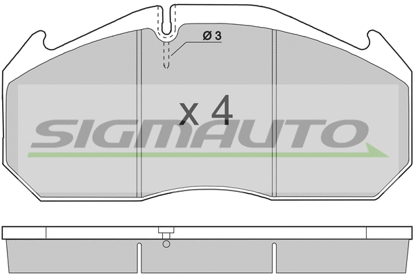 Brake Pad Set, disc brake (SPT264)