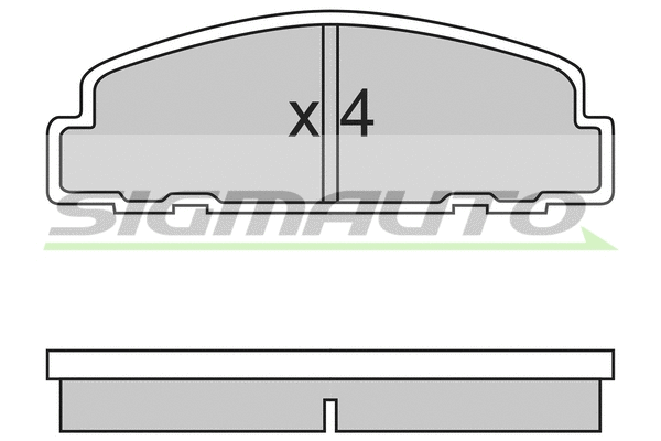 Brake Pad Set, disc brake (SPA329)
