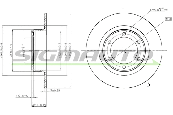 Brake Disc (DBA011S)