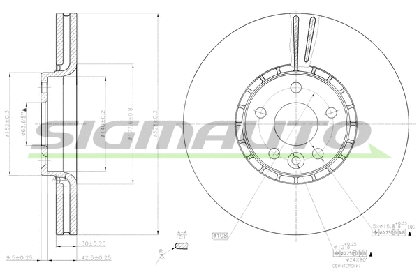 Brake Disc (DBB801V)