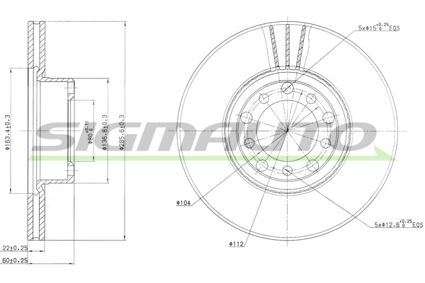 Brake Disc (DBA476V)
