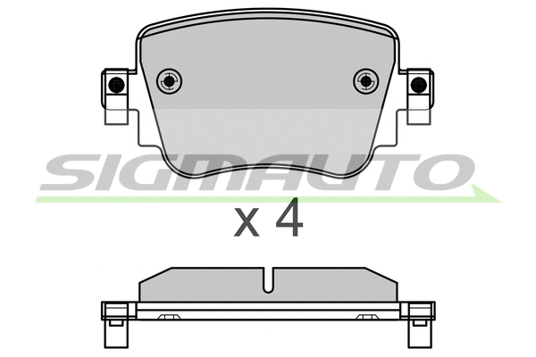Brake Pad Set, disc brake (SPB623)