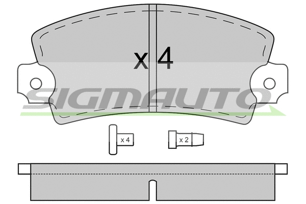 Brake Pad Set, disc brake (SPA018)