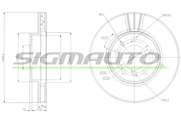 Brake Disc (DBA712V)
