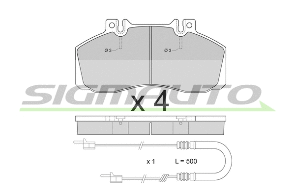 Brake Pad Set, disc brake (SPA409)