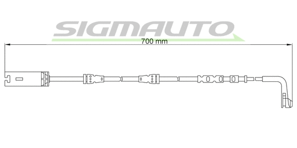 Warning Contact, brake pad wear (WI0716)