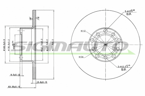 Brake Disc (DBA071S)