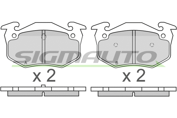 Brake Pad Set, disc brake (SPA613)