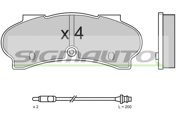 Brake Pad Set, disc brake (SPA524)