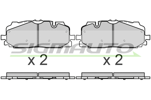 Brake Pad Set, disc brake (SPB687)