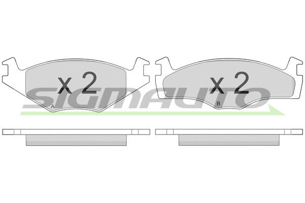 Brake Pad Set, disc brake (SPA260)