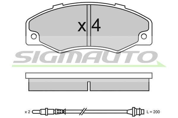 Brake Pad Set, disc brake (SPA320)