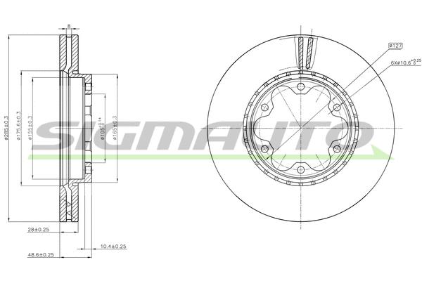 Brake Disc (DBC269V)