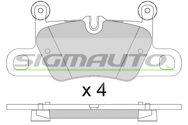 Brake Pad Set, disc brake (SPB832)
