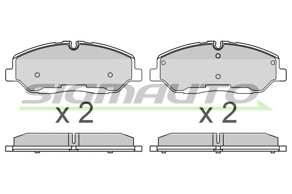 Brake Pad Set, disc brake (SPB744)