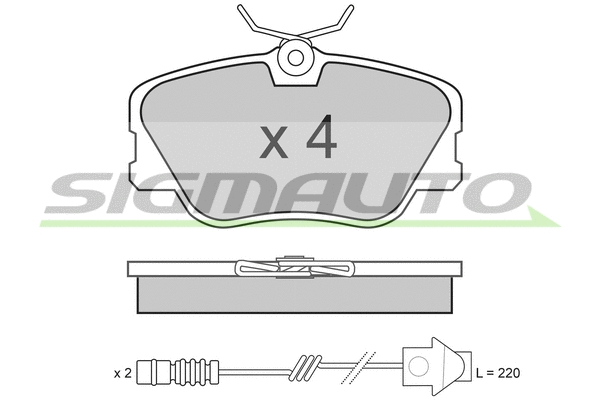 Brake Pad Set, disc brake (SPA286)