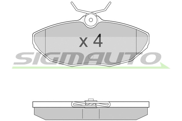 Brake Pad Set, disc brake (SPA934)