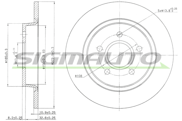 Brake Disc (DBB227S)