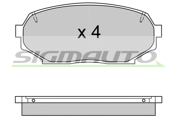 Brake Pad Set, disc brake (SPA571)