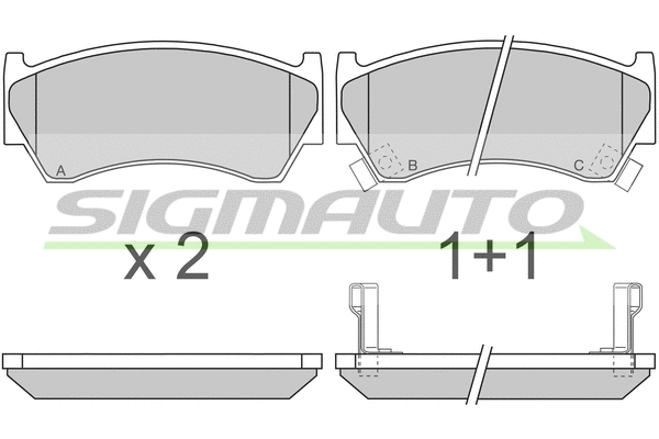 Brake Pad Set, disc brake (SPA691)