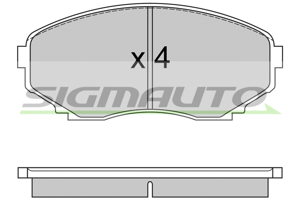 Brake Pad Set, disc brake (SPA578)
