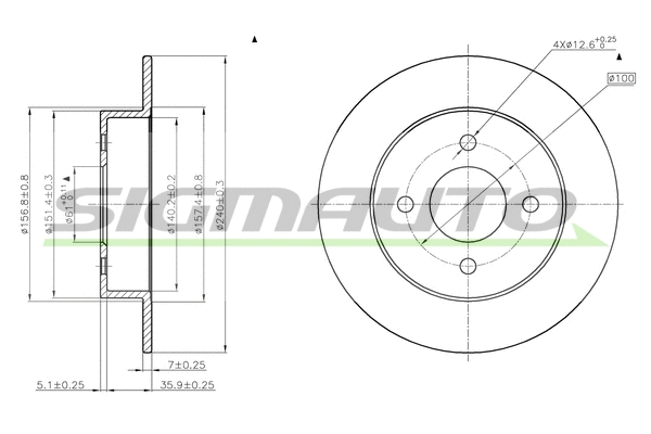 Brake Disc (DBB058S)